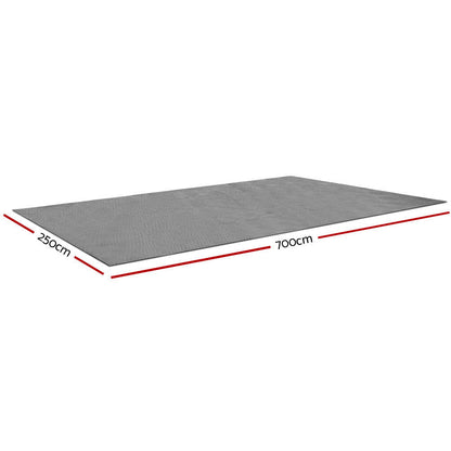 7M X 2.5M Caravan Camping Floor Matting Mesh