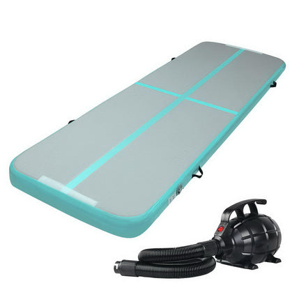 Gofun 3X1M Inflatable Air Track Mat With Pump Tumbling Gymnastics Green