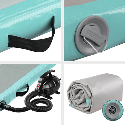 Gofun 3X1M Inflatable Air Track Mat With Pump Tumbling Gymnastics Green