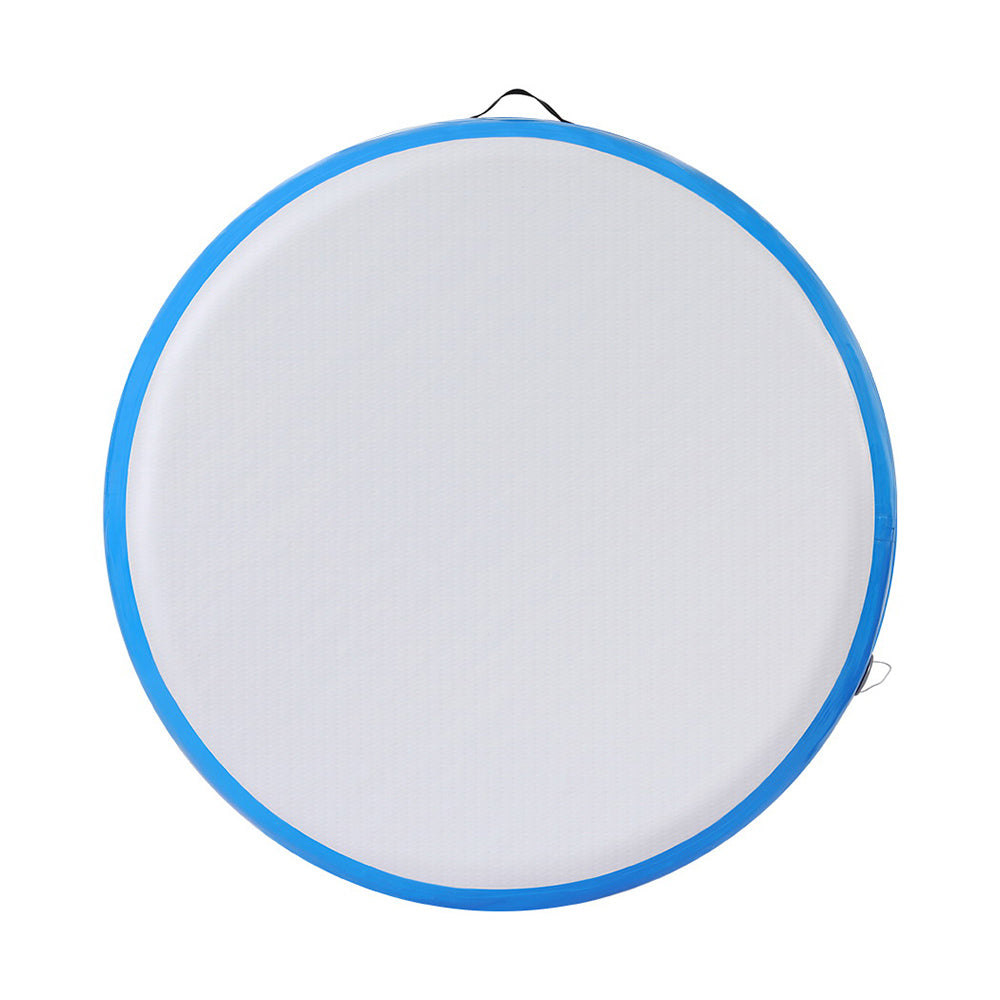 1m Air Track Spot Inflatable Gymnastics Tumbling Mat Round W/ Pump