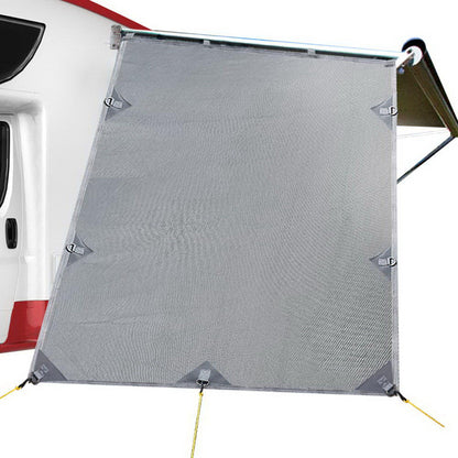 Caravan Privacy Screen 1.95X2.2M Sun Shade End Wall Side, Grey