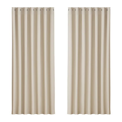 2X Blockout Curtains Blackout Window Curtain Eyelet 240x230cm