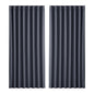 2X Blockout Curtains Eyelet 300X230Cm Black/Charcoal