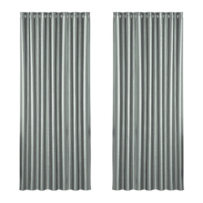 2X Blockout Curtains Blackout Window Curtain Eyelet 240x230cm