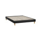 Bed Frame King & Double Size Bed Base Black Leather