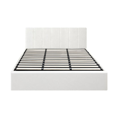 Bed Frame Double/King/King Single/Queen/Single Size Gas Lift Base PU Leather ZOE