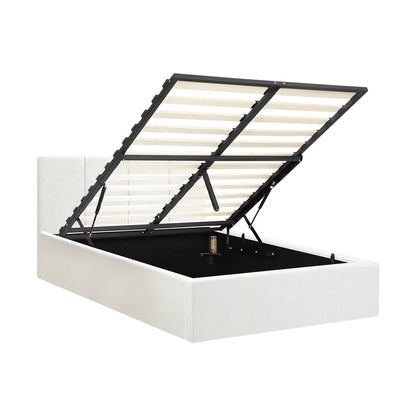 Bed Frame Double/King/King Single/Queen/Single Size Gas Lift Base PU Leather ZOE