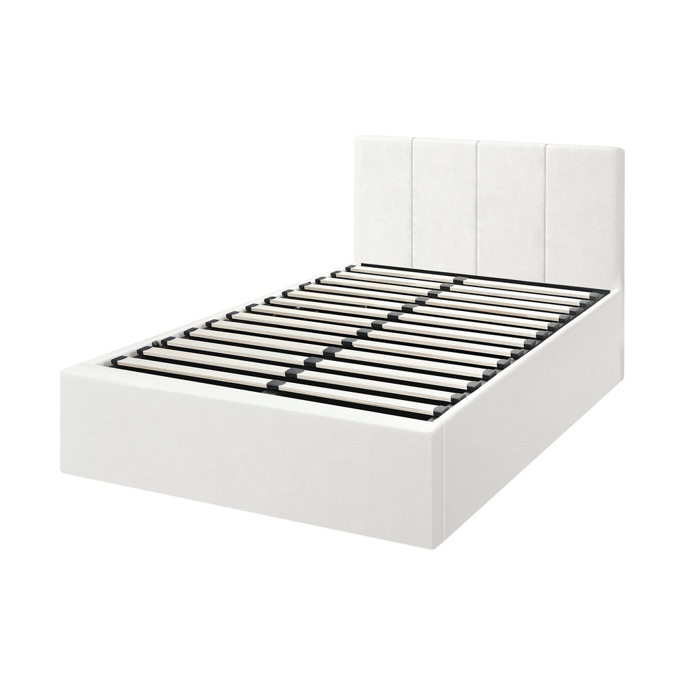 Bed Frame Double/King/King Single/Queen/Single Size Gas Lift Base PU Leather ZOE