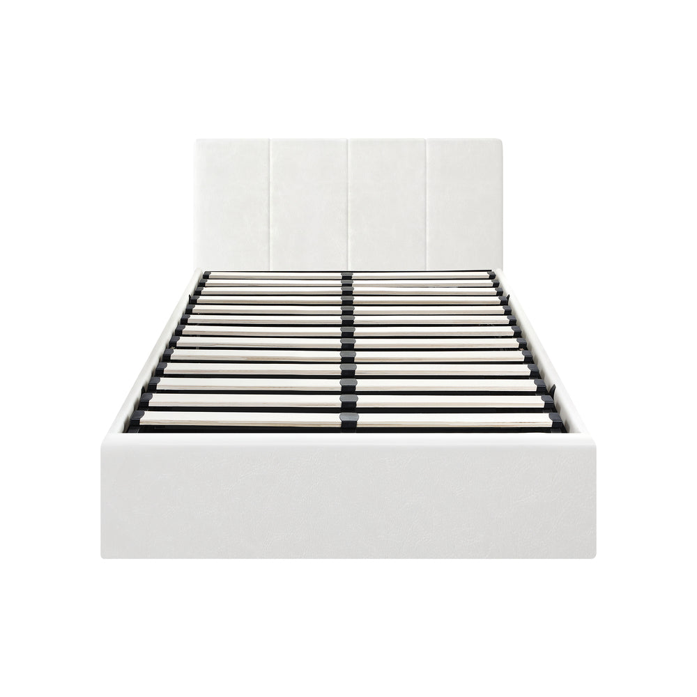 Bed Frame Double/King/King Single/Queen/Single Size Gas Lift Base PU Leather ZOE