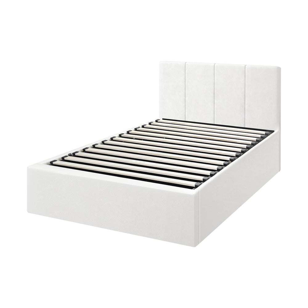 Bed Frame Double/King/King Single/Queen/Single Size Gas Lift Base PU Leather ZOE