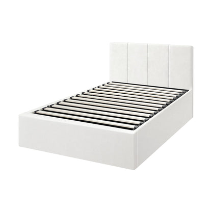 Bed Frame Double/King/King Single/Queen/Single Size Gas Lift Base PU Leather ZOE