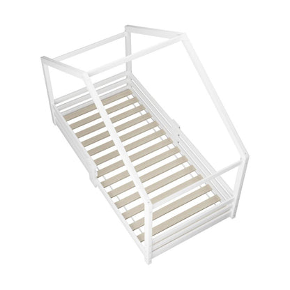 Kids Bed Frame Single Wooden Bedframe Mattress Base Timber Platform