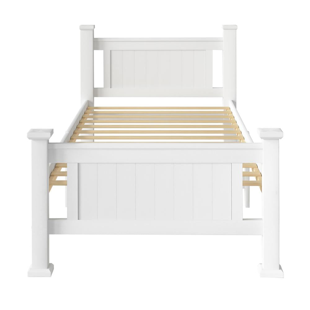  Wooden Bed Frame Single Size Pine Wood Timber Base Bedroom