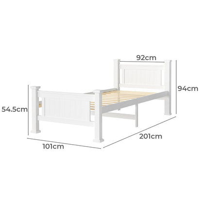  Wooden Bed Frame Single Size Pine Wood Timber Base Bedroom