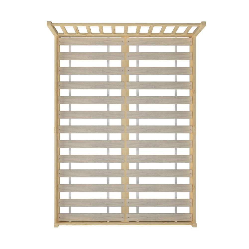 Wooden Bed Frame Mattress Base Slat Support Platform Bed