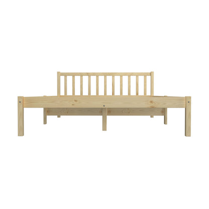 Wooden Bed Frame Mattress Base Slat Support Platform Bed