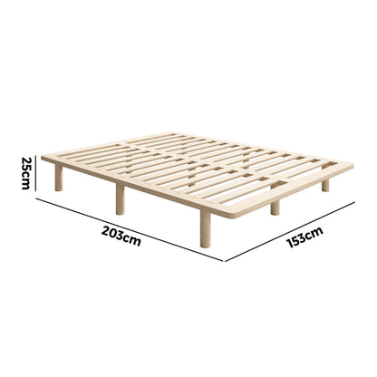 Bed Frame Double/Queen/Single/King Size Wooden Bed Base