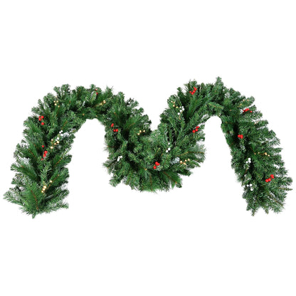 Christmas Garland with Berries - 305cm