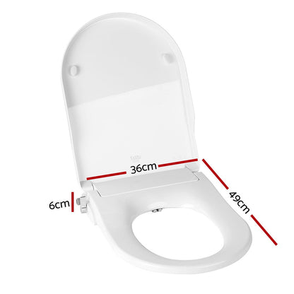 Non Electric Bidet Toilet Seat Cover Auto Smart Water Wash Dry