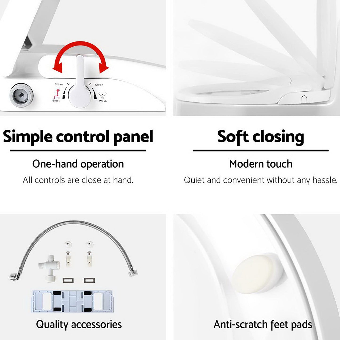 Modern Bidet Toilet Seat Cover - Non-Electric