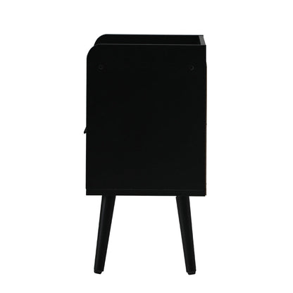 Bedside Table Drawer Side End Table Rattan