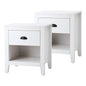 2x Bedside Table Nightstand Vintage