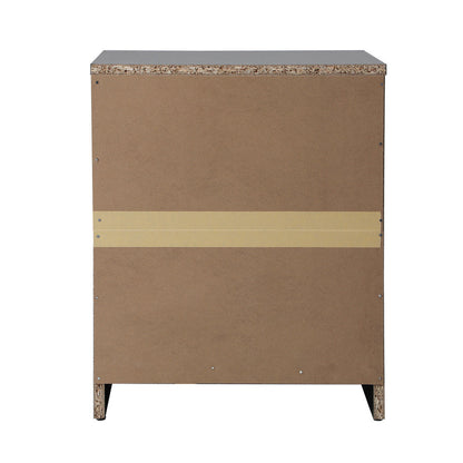 Bedside Table Nightstand 2 Drawers Natural