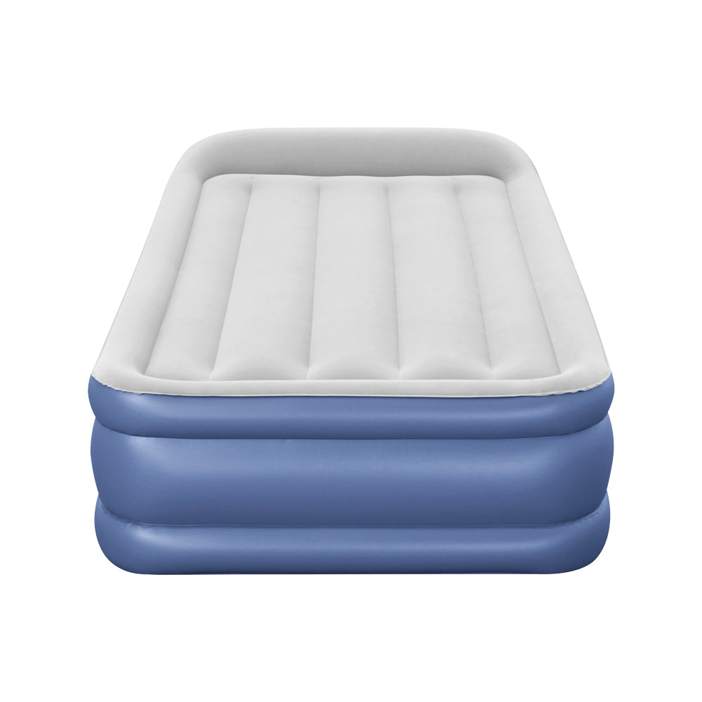 Air Mattress Inflatable Bed 46Cm Airbed Single Blue