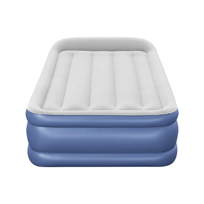 Air Mattress Inflatable Bed 46Cm Airbed Single Blue