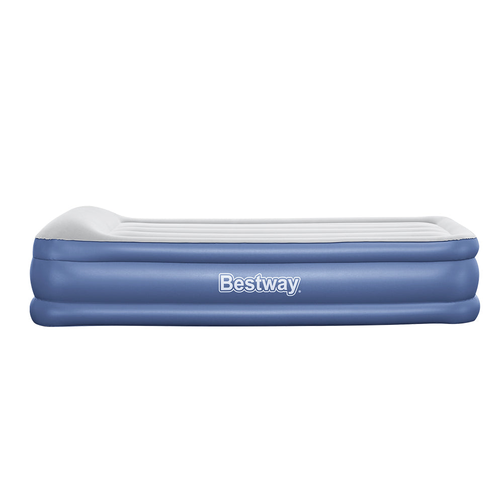 Air Mattress Inflatable Bed 46Cm Airbed Single Blue