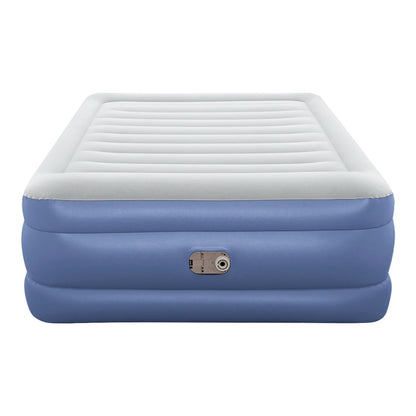 Air Mattress Queen Inflatable Bed 61Cm Airbed Blue