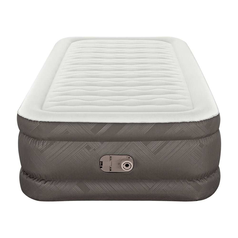 Air Mattress Single Inflatable Bed 46Cm Airbed Grey