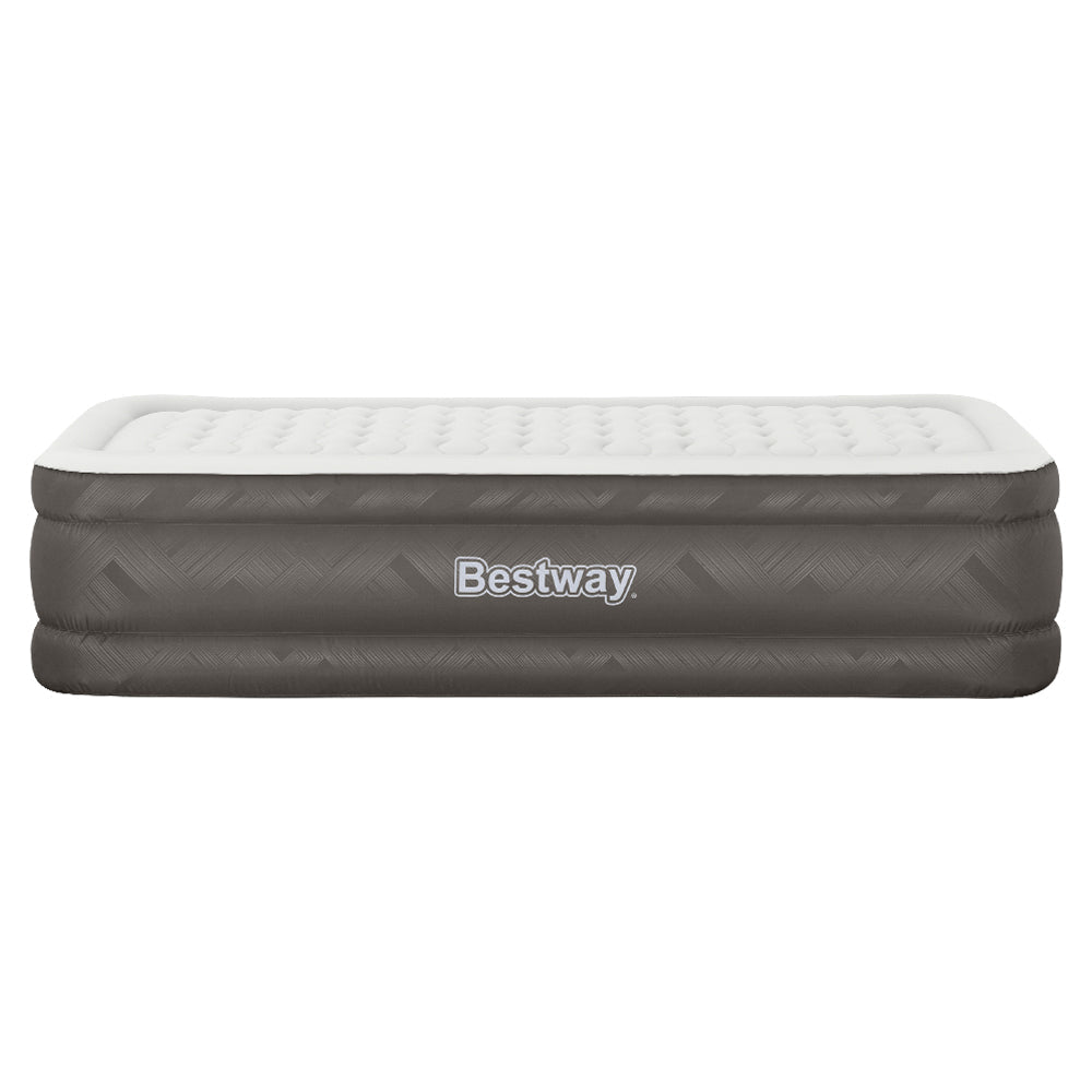 Air Mattress Single Inflatable Bed 46Cm Airbed Grey