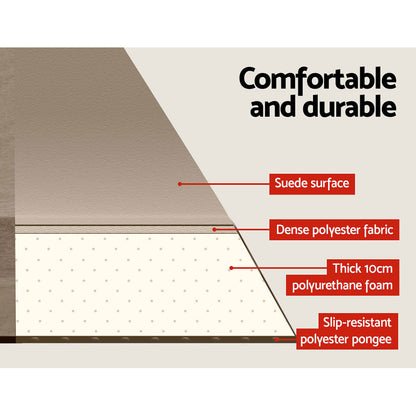 Self Inflating Mattress Camping Mat Air Bed Double Set Coffee