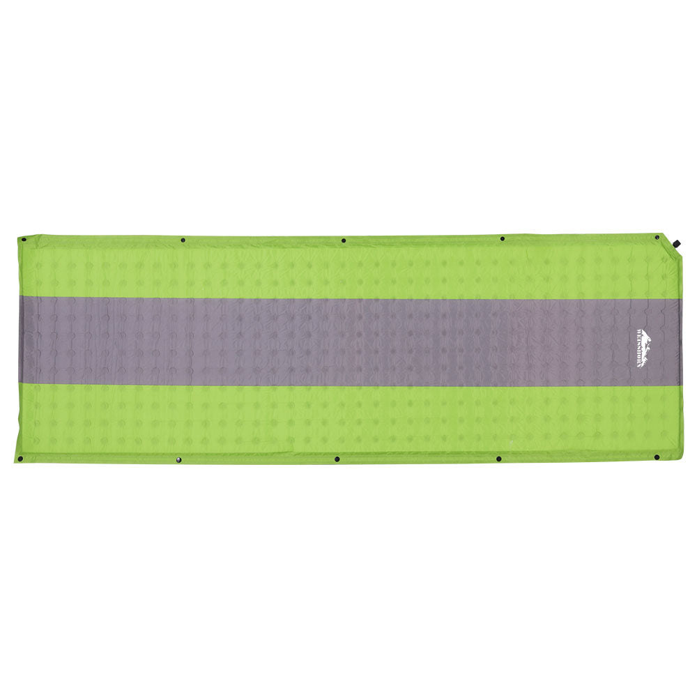 Self Inflating Mattress Camping Mat Air Bed Pad Single Green