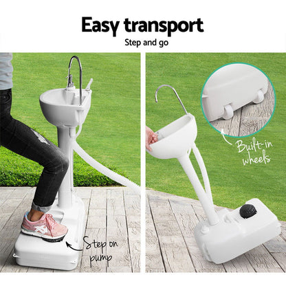 Camping Basin Portable Hand Wash Sink 19L