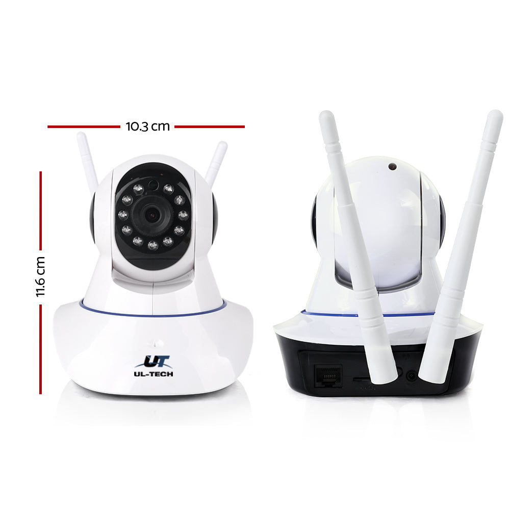 1080P Wireless Ip Cameras Security Wifi Cam White