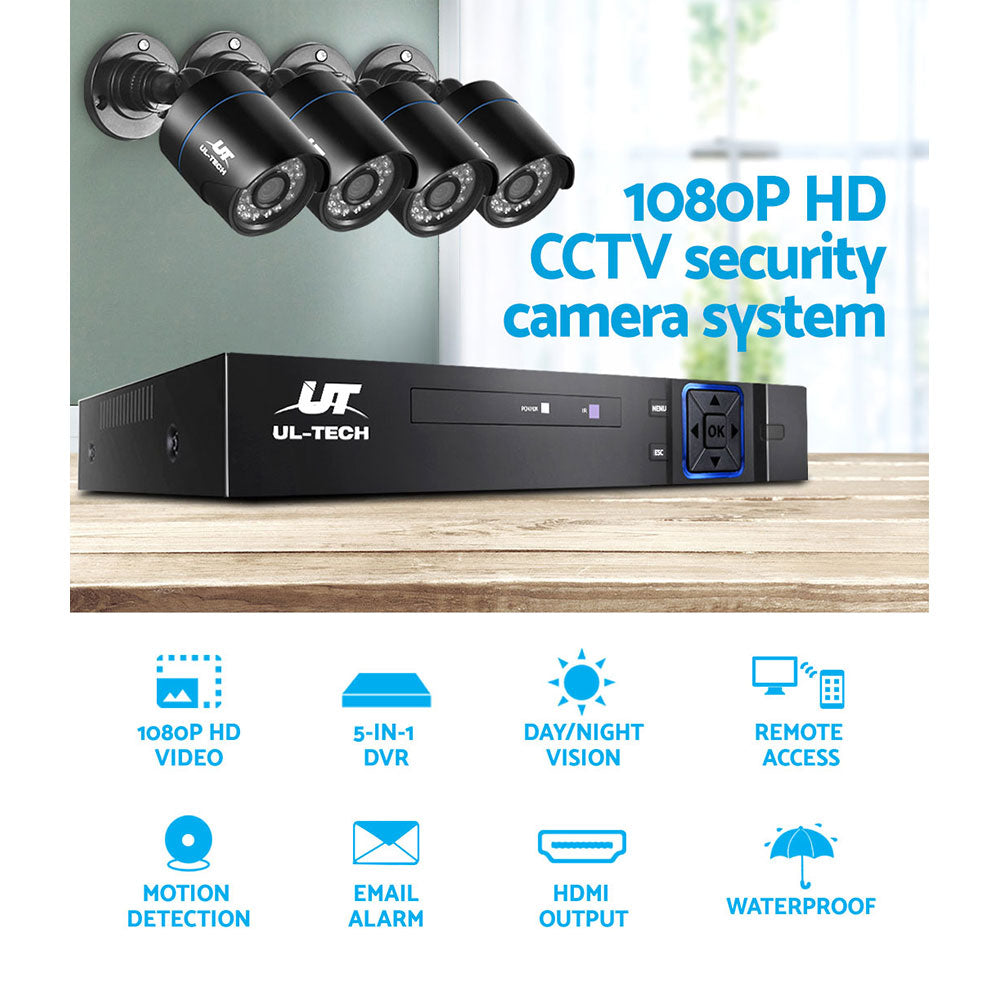 4Ch Dvr 4 Cameras Hd Surveillance Solution