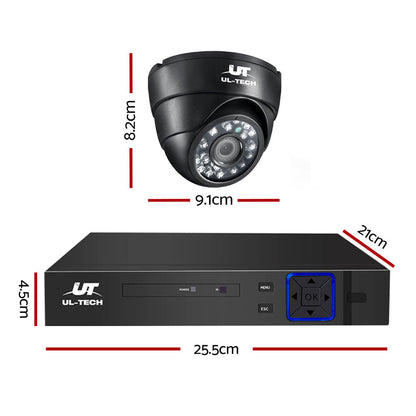 8Ch Dvr 4 Cameras Full Hd Security Setup