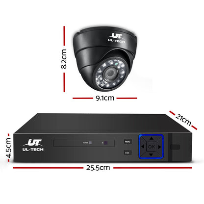 8Ch Dvr 4 Cameras Massive Storage Surveillance Kit