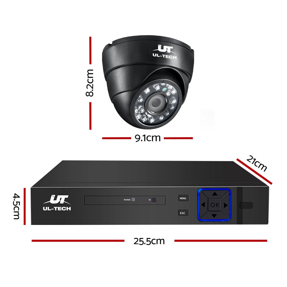 8Ch Dvr 8 Cameras Full Hd Security Combo