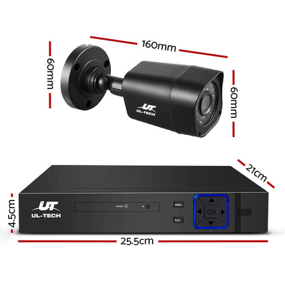 8Ch Dvr 8 Cameras Extensive Storage Security System
