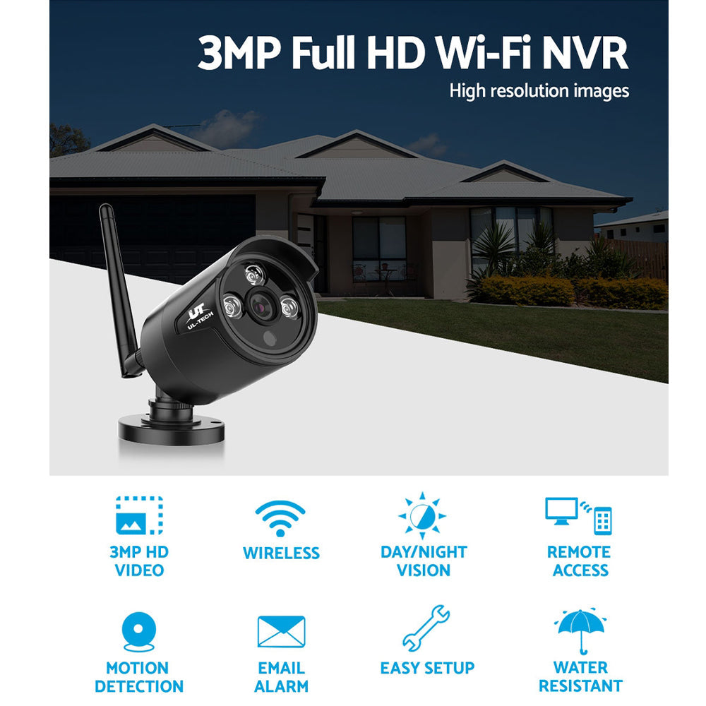 Wireless Cctv 3Mp Camera Bullet