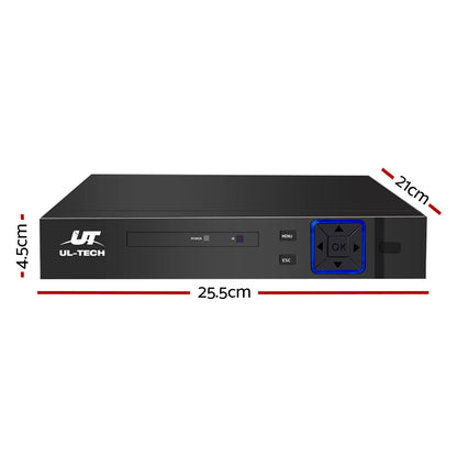 4Ch Dvr 1080P 5In1 Cctv Video Recorder 4Tb Hard Drive