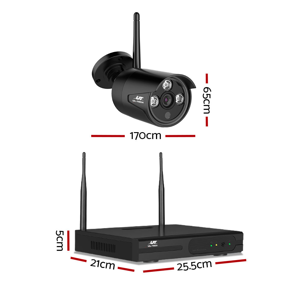 Wireless Cctv Security System 8Ch 3Mp 4 Bullet Cameras 1Tb