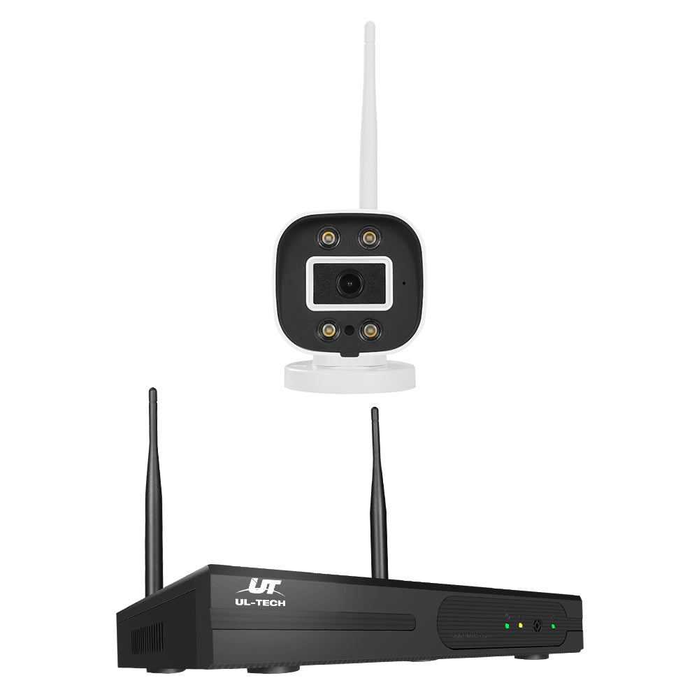 Wireless Cctv Security System 8Ch 3Mp 8 Square Cameras 1Tb