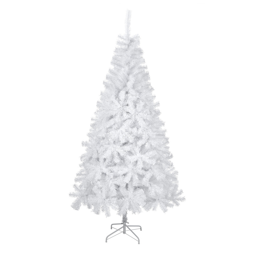 White Christmas Tree 1.8M 6FT & 7FT 650 Tips Artificial Holiday Decoration