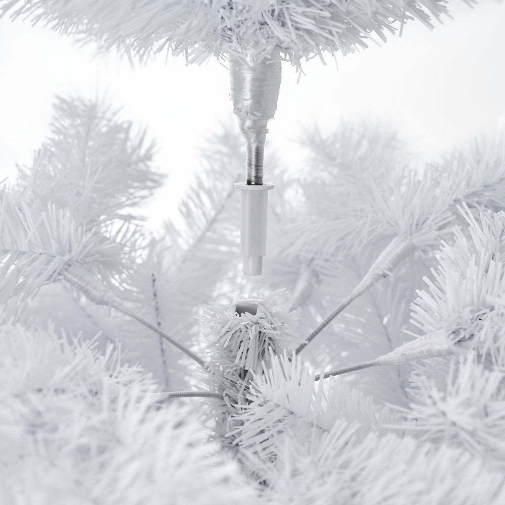 White Christmas Tree 1.8M 6FT & 7FT 650 Tips Artificial Holiday Decoration