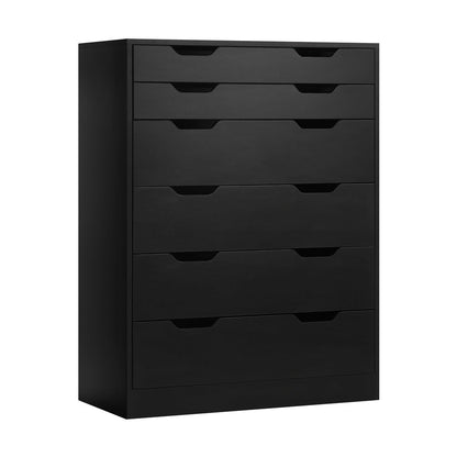 6 Chest of Drawers Tallboy Storage Cabinet Dresser Bedroom