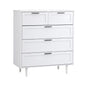 5 Chest of Drawers Dresser Tallboy White